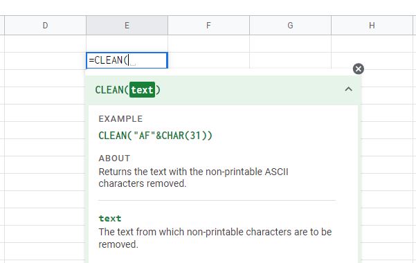 Why do we use The CLEAN Function in EXCEL?