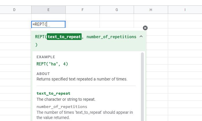 Why we use The REPT Function in EXCEL?