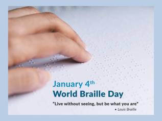 Why do we celebrate World Braille Day on January 4th?