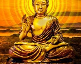 Why is Gautama Buddha known as the "Flame of Asia"?