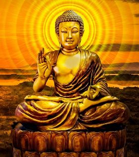 Why is Gautama Buddha known as the "Flame of Asia"?