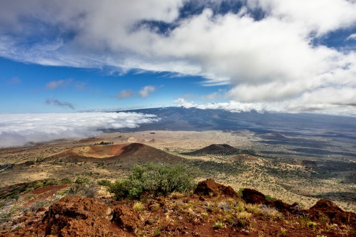 Mauna Kea And Mauna Loa Mountains